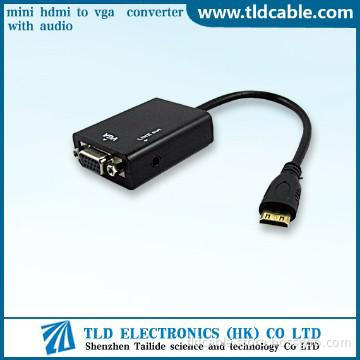 For Sale Mini HDMI to VGA Adapter with Audio